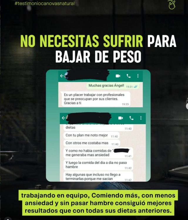 Mensajes de un alumno: no necesitas sufrir para bajar de peso