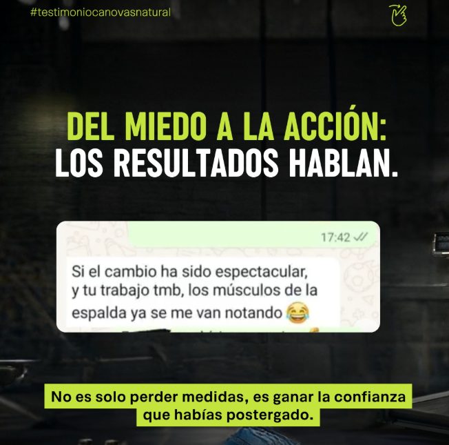 Mensaje de un alumno: del miedo a la acción, los resultados hablan
