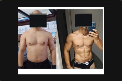 Transformación física de un cliente: antes y después (caso 2)
