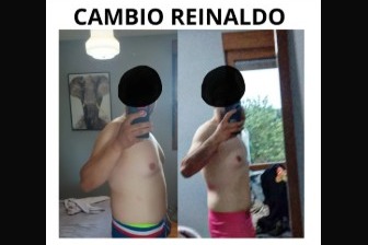 Cambio físico de Reinaldo: antes y después