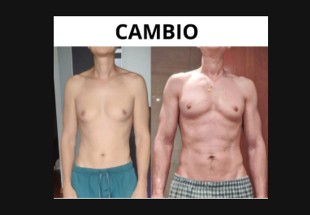Transformación física de un cliente: antes y después (caso 8)