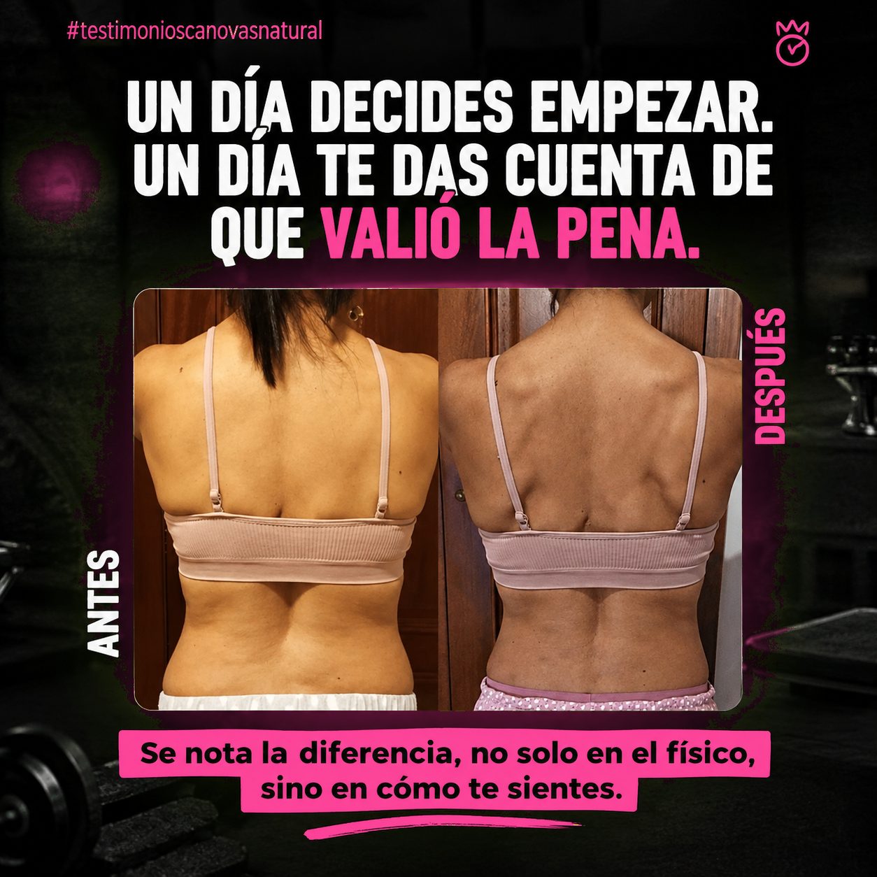 Cambio físico real de Vero