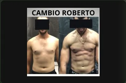 Cambio físico real de Roberto: antes y después